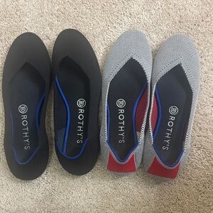TWO Rothy’s Shoes Flats in Womens Size 8